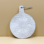Round Lace Stoneware Cheese Board