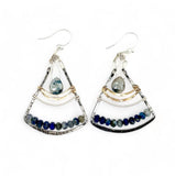 Lapis Fan Earrings