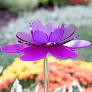 Lavender Lotus Garden Stake
