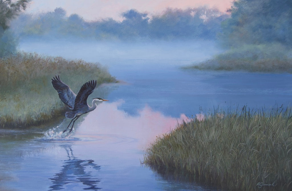 LIFTING FROM THE SILENCE oil painting by Holly Glasscock