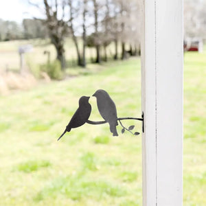 Love Birds Metal Sculpture