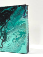 SUNSET OVER HIGH TIDE mixed paint painting by Mado Smith