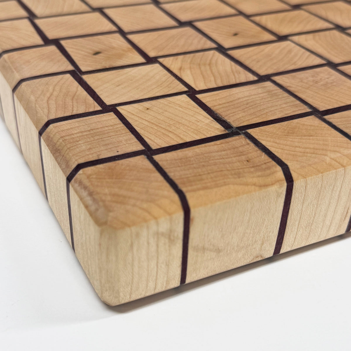 Maple & Purpleheart Basketweave Pattern Cutting Board