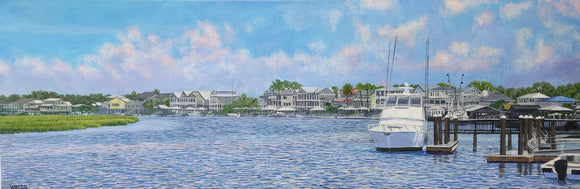 EDISTO MARINA oil painting by Rick Wells