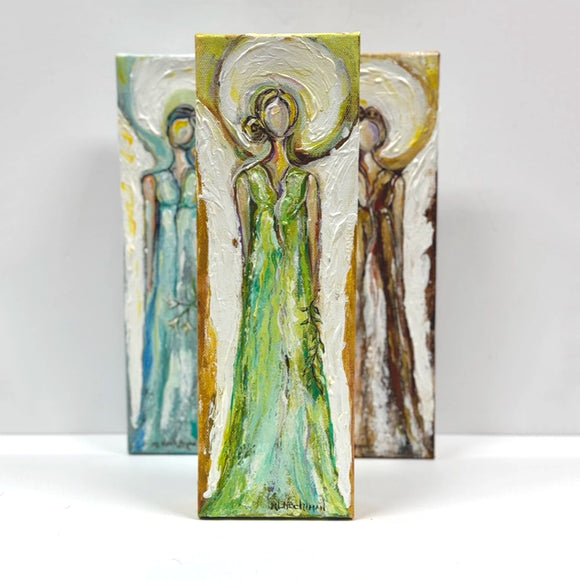MESSENGER ANGEL acrylic painting by Mary Louise Nechtman