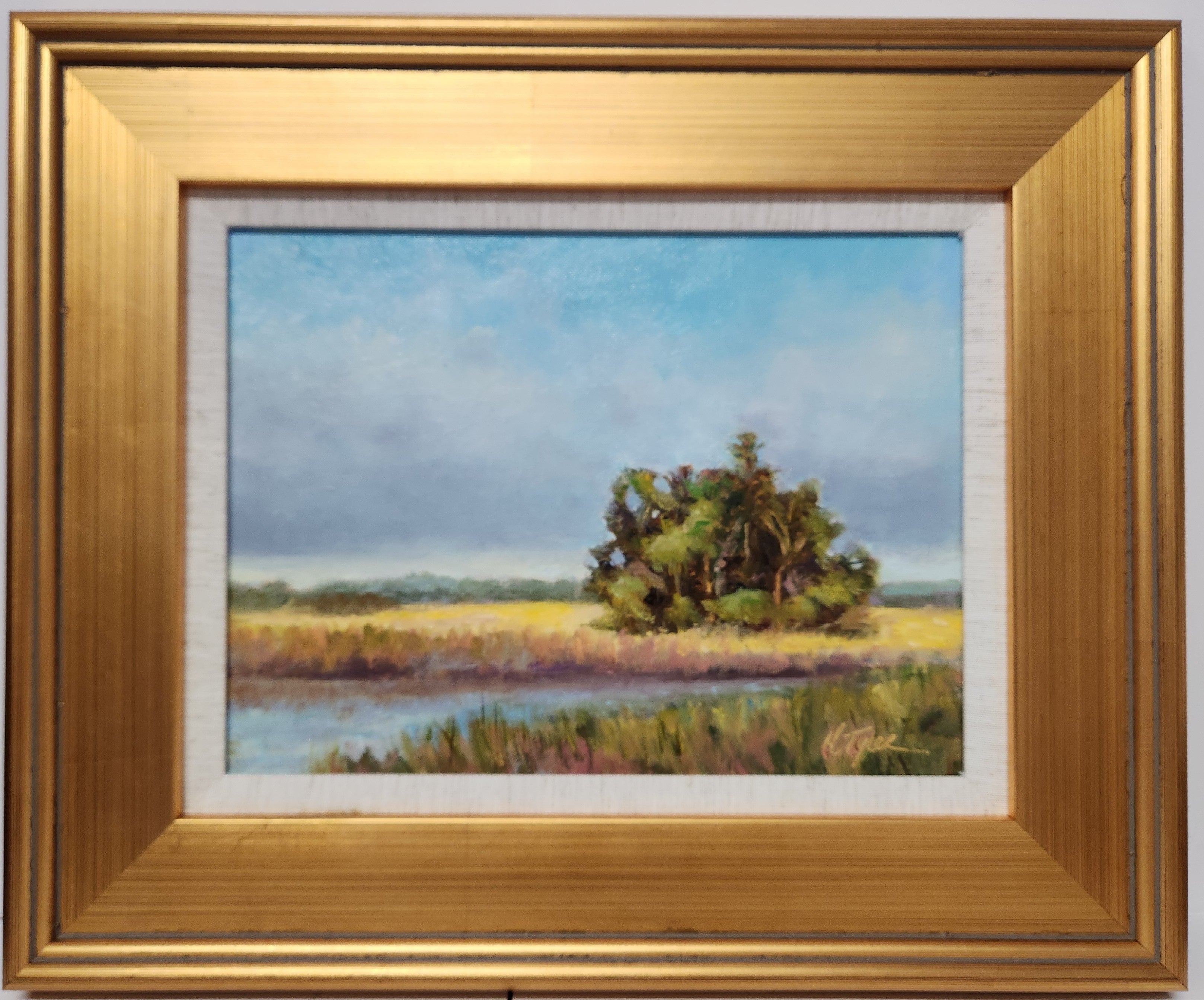 ACROSS THE MARSH oil painting by Michele Tyler
