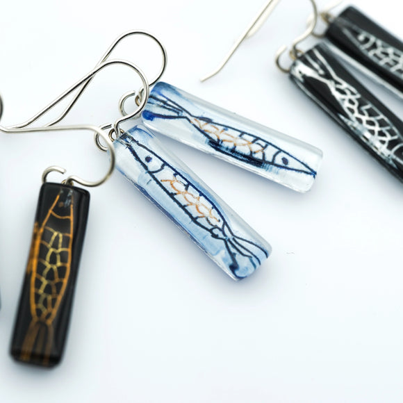 Glass Fish Earrings