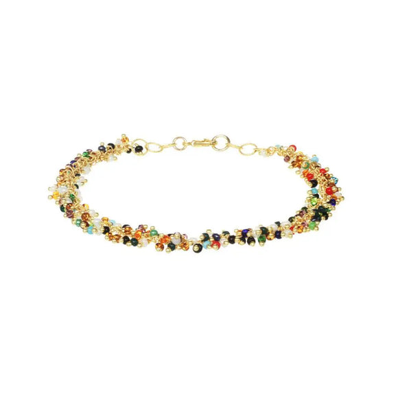 Multicolor Fringe Bracelet