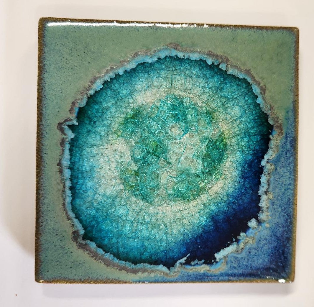 Geode Crackle Coaster