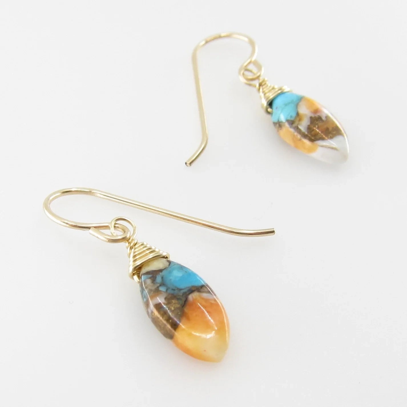 Spiny Oyster Drop Earrings