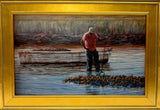 THE OYSTERMAN giclee on canvas by Doug Grier