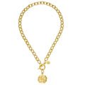 Oyster Plate Toggle Necklace