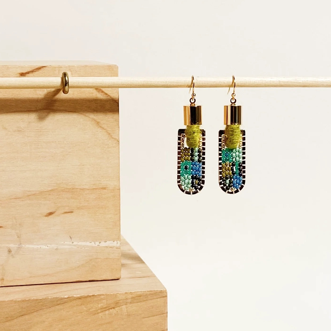 Geometric Patch Earrings