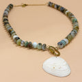 Peruvian Opal Shell Necklace