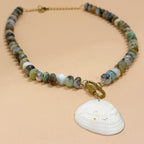 Peruvian Opal Shell Necklace