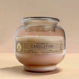 Pink Glass Bubble Candle