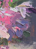 PINK AND PURPLE oil painting by Holly Glasscock