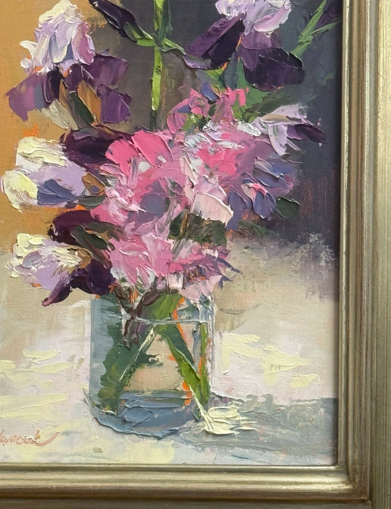 PINK AND PURPLE oil painting by Holly Glasscock