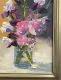 PINK AND PURPLE oil painting by Holly Glasscock