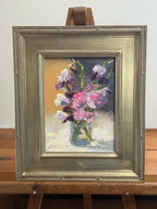 PINK AND PURPLE oil painting by Holly Glasscock