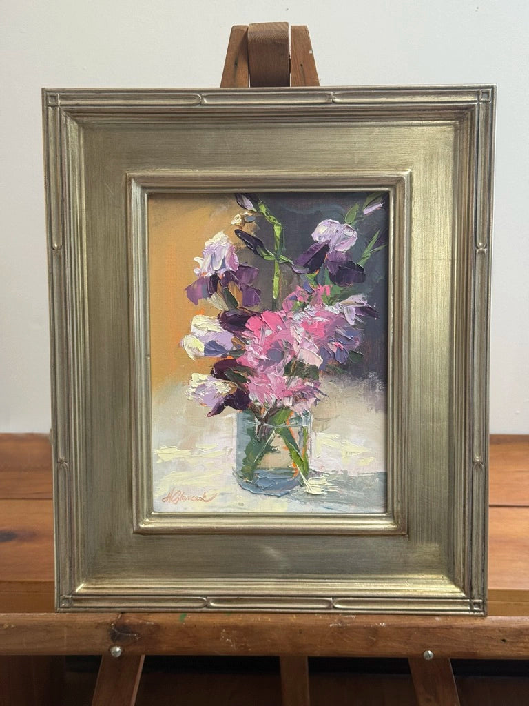 PINK AND PURPLE oil painting by Holly Glasscock