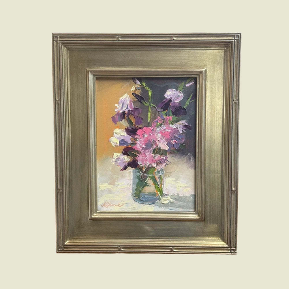 PINK AND PURPLE oil painting by Holly Glasscock