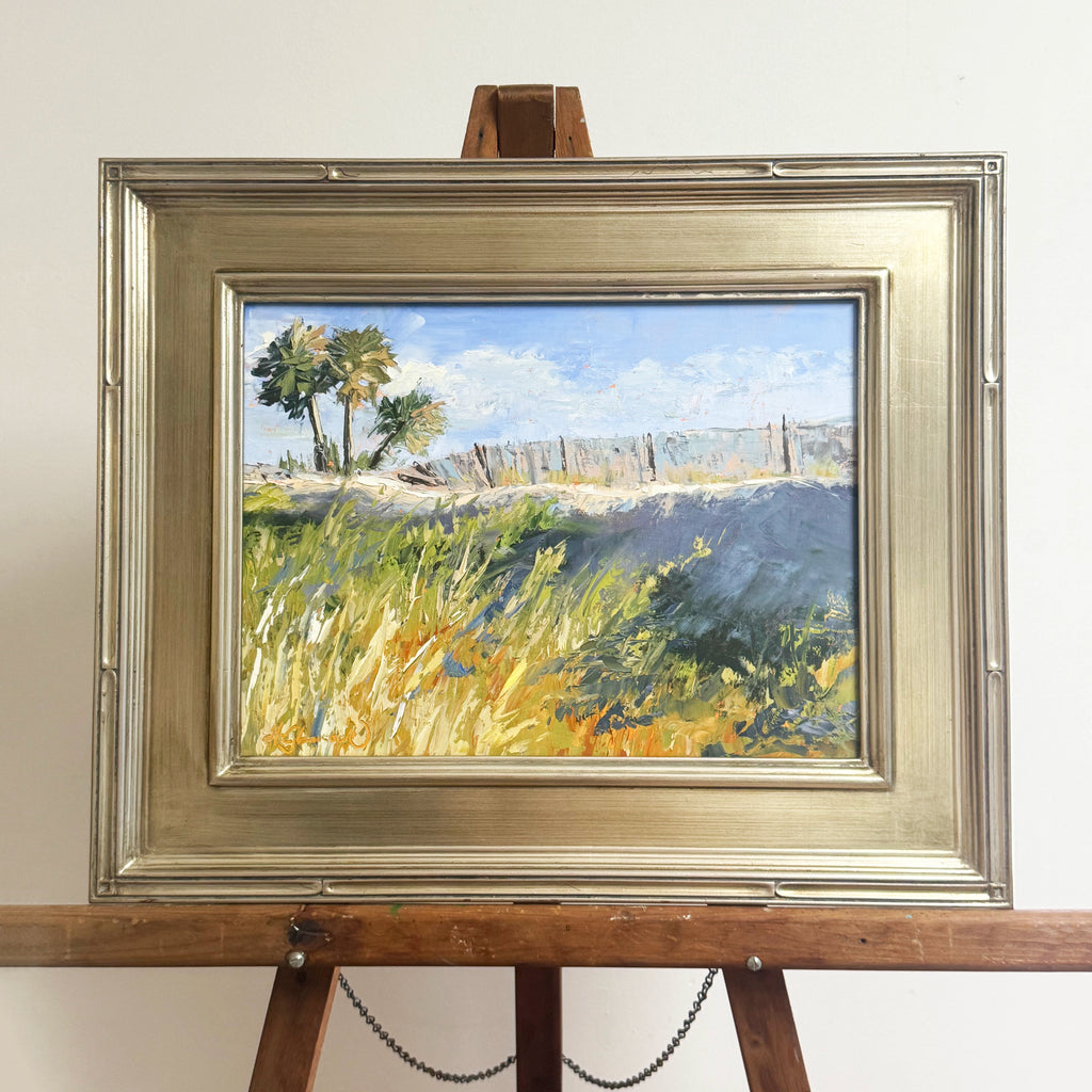 POISED PALMETTOS oil painting by Holly Glasscock