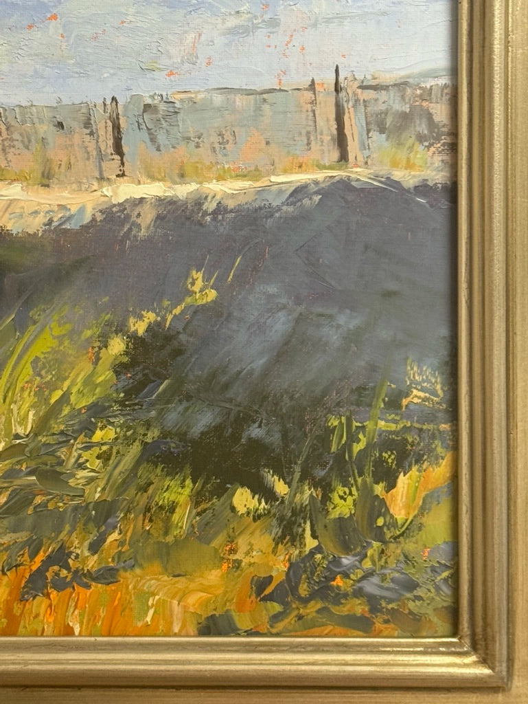POISED PALMETTOS oil painting by Holly Glasscock