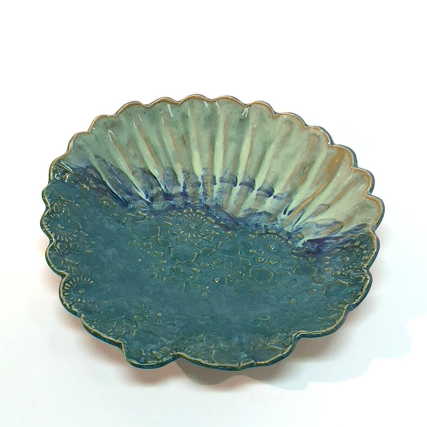 Scallop Edge Popcorn Bowl