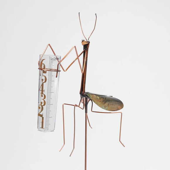 Praying Mantis Rain Gauge