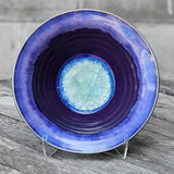 Small Flared Bowl with Crackle Glass