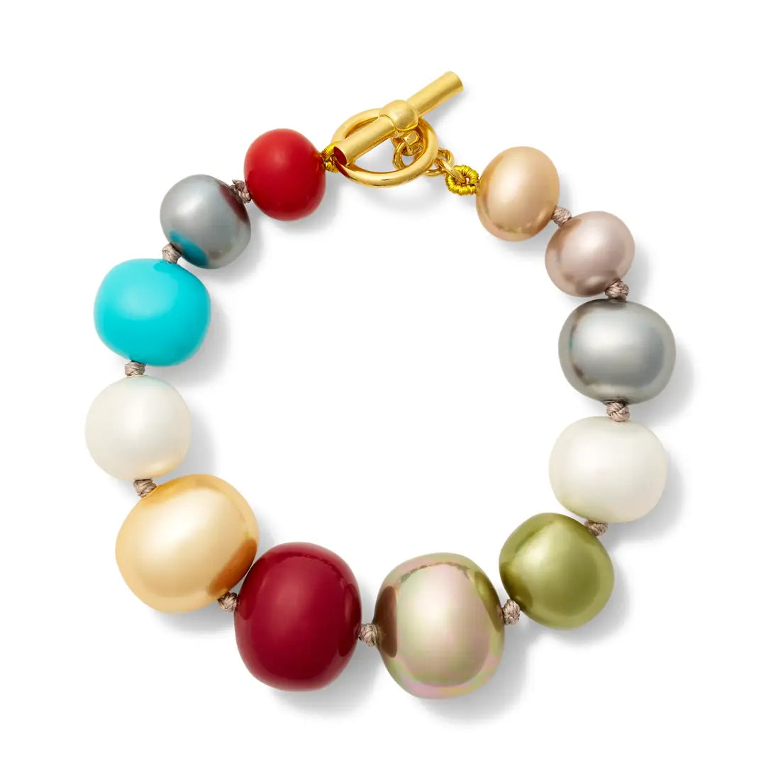 Rainbow Pearl Bracelet