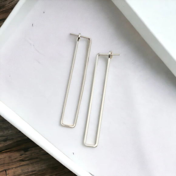 Rectangle Hoop Earrings