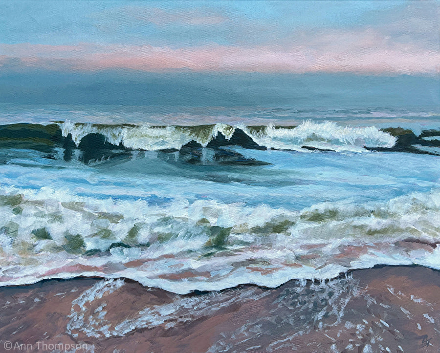 RHYTHM OF DAY original acrylic painting by Ann Thompson