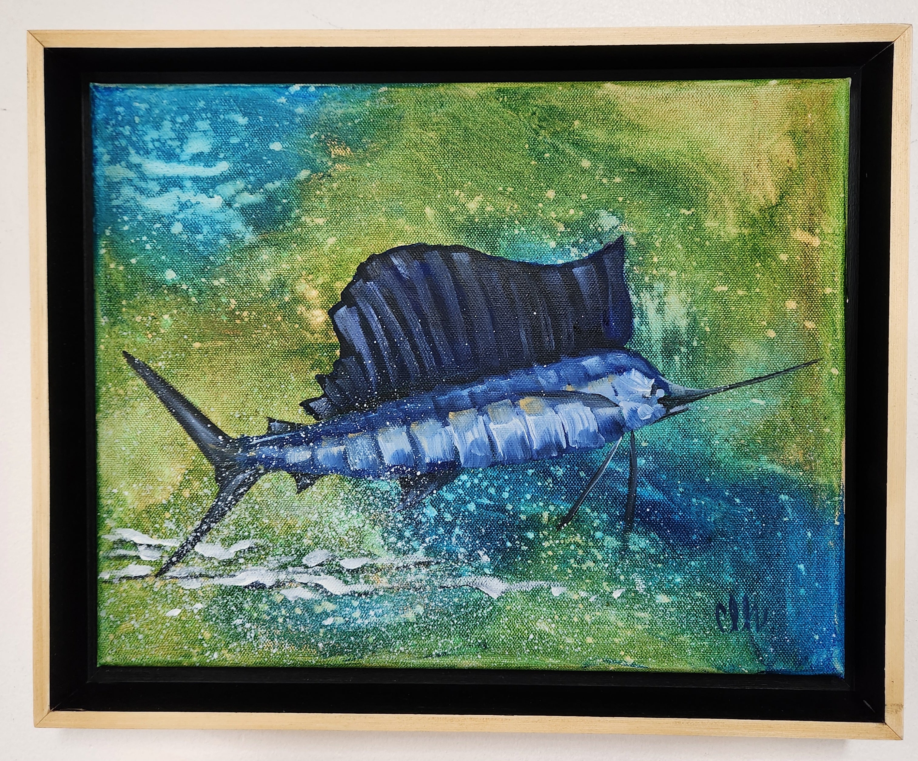 SAIL ON acrylic & oil on canvas by Carey Lee Hudson