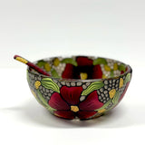 Polymer Clay Salsa Bowl with Matching Spoon