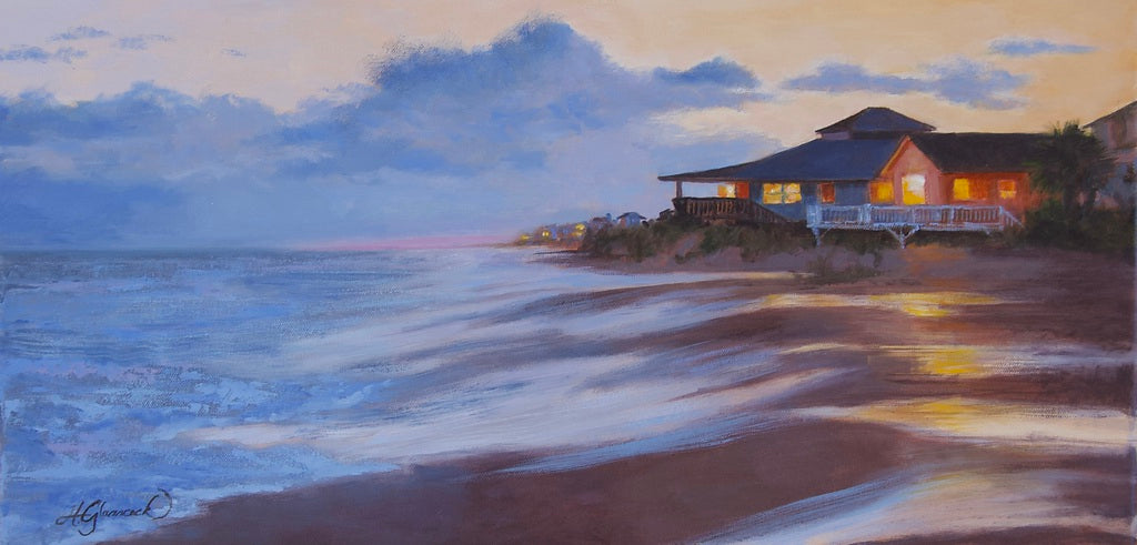 SALTWATER EVENING oil painting by Holly Glasscock