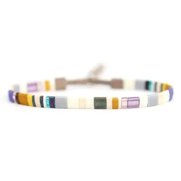 Adjustable Bead Bracelet - Sand