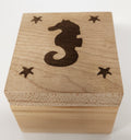 Sea Horse Wood Trinket Box