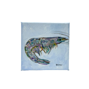 SHRIMP original oil painting by Beppy Nechtman