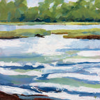 SILVER MORNING acrylic painting by Ann Thompson