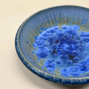 Small Textured Sky Blue Platter