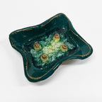 Soap Dish with Geode Crackle Glass