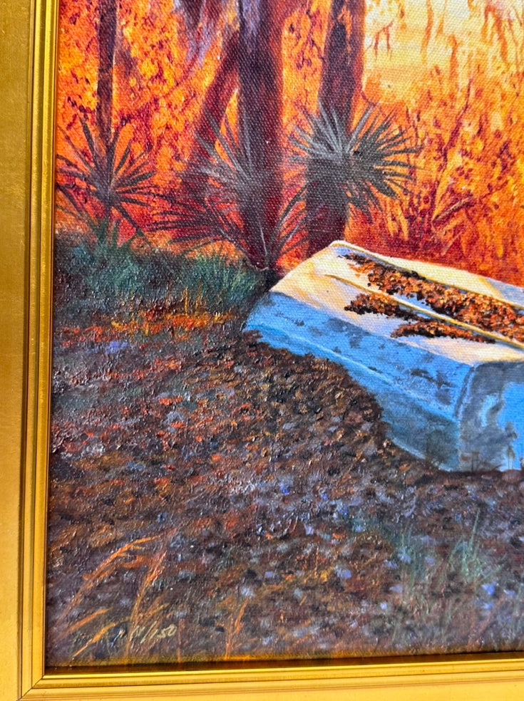 SUNRISE AND THE BLUE BOAT giclee' by Doug Grier