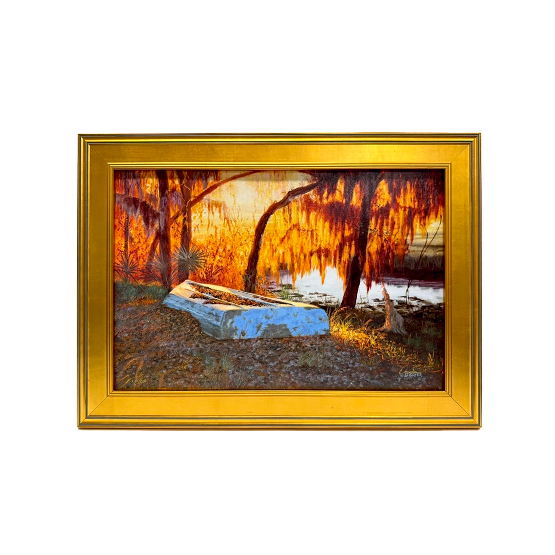 SUNRISE AND THE BLUE BOAT giclee' by Doug Grier