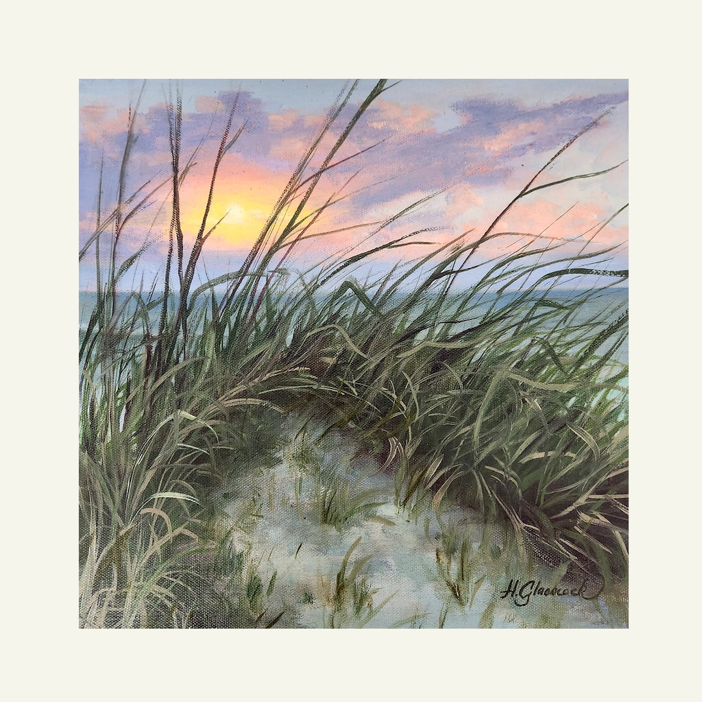 SUNSET DUNE oil painting by Holly Glasscock