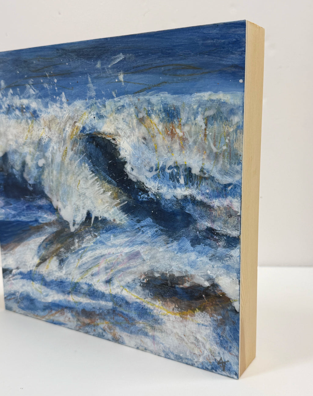 TIME AND TIDE IV acrylic painting by Ann Thompson