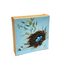 TRINITY NEST BLUE SERIES BLUE EGGS oil painting by Carey Lee Hudson