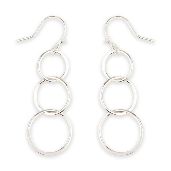 Triple Link Earrings