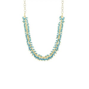 Turquoise Fringe Necklace